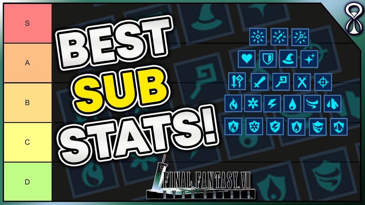 BEST SUB STATS! - Final Fantasy 7 Ever Crisis