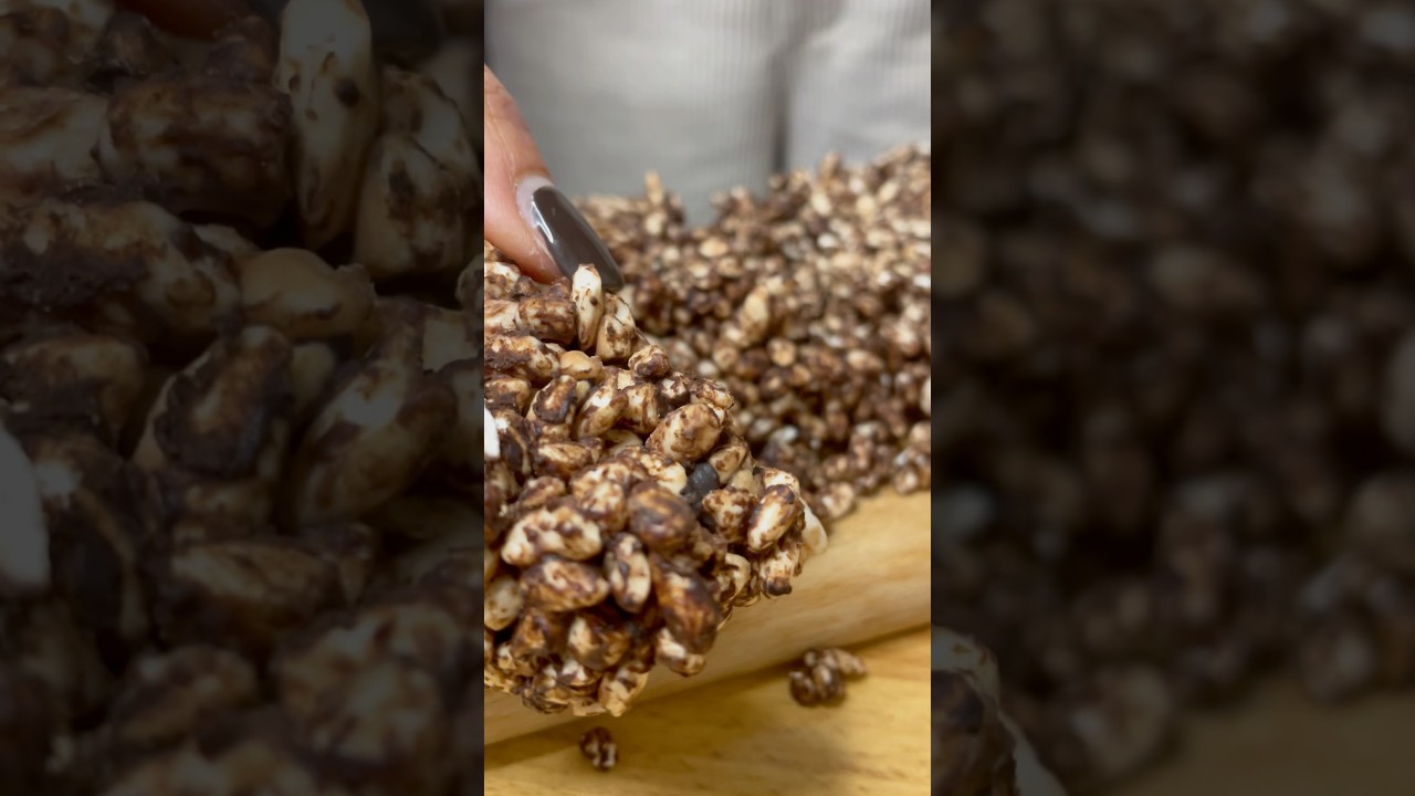 RISO SOFFIATO CIOCCOLATOSO #asmr #recipe #cucinafacile #food #cucinasana #cooking #shorts #ricetta