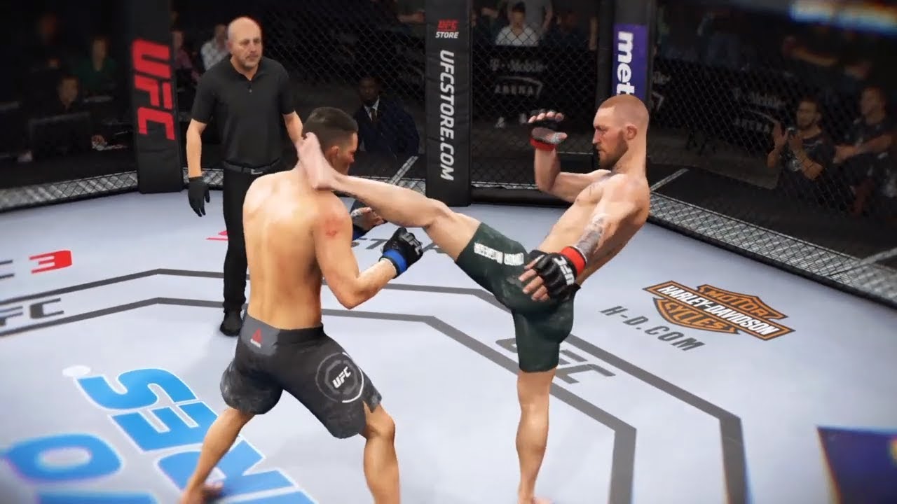 Conor McGregor vs Nick Diaz (EA Sports UFC 3) - CPU vs CPU