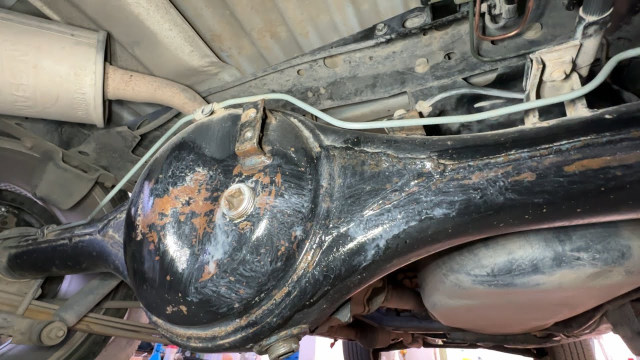 Cómo eliminar y limpiar oxido del chasís, suspensión y lámina en la nissan D21