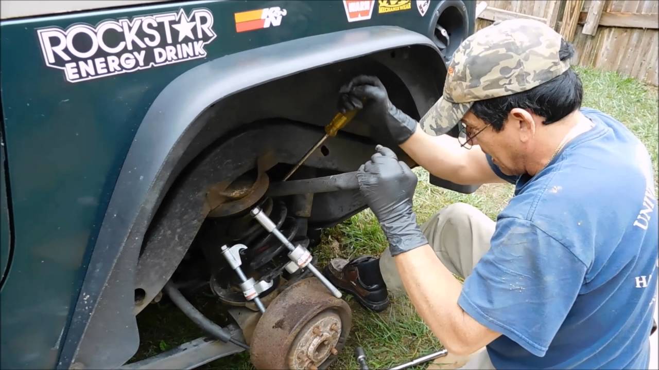 Jeep Tj 2.5 inch Rough Country Lift Install