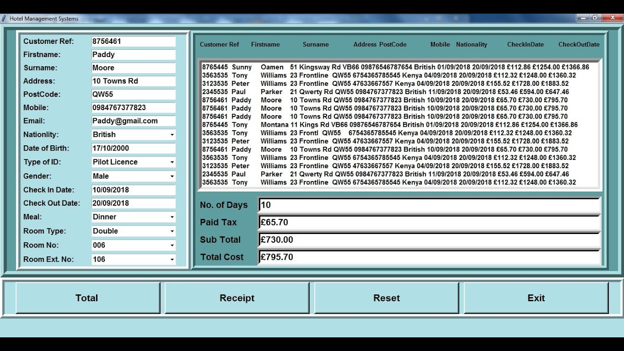 How to Create Hotel Management Systems in Python - Full Tutorial