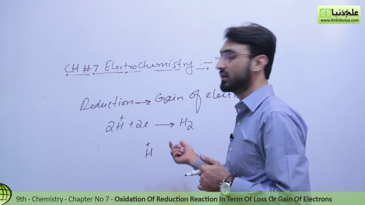 Matric part 1 Chemistry, Oxidation  Reduction in Term of Loss Gain Electron-Ch 7-9th Class Chemistry