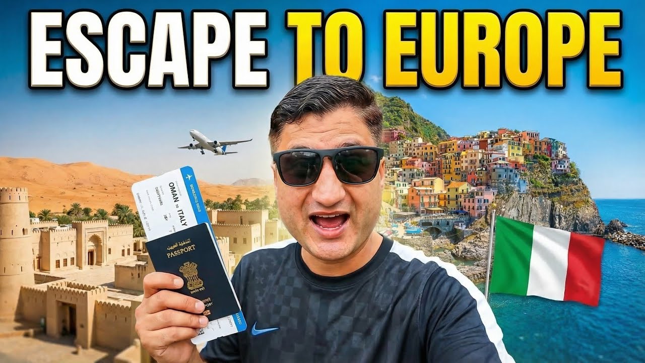 ESCAPE FROM THE MIDDLE EAST TO EUROPE - OMAN to ITALY FLIGHT!