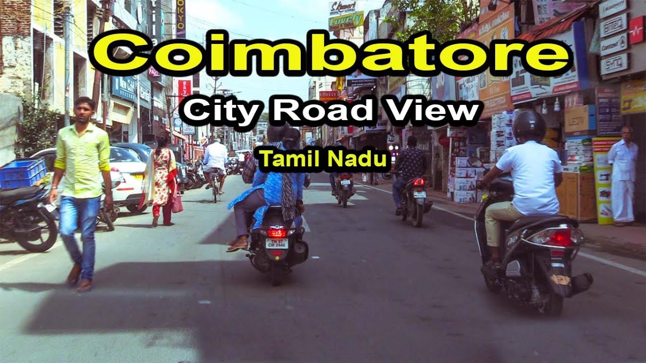 Coimbatore City Road View - Tamil Nadu - India.