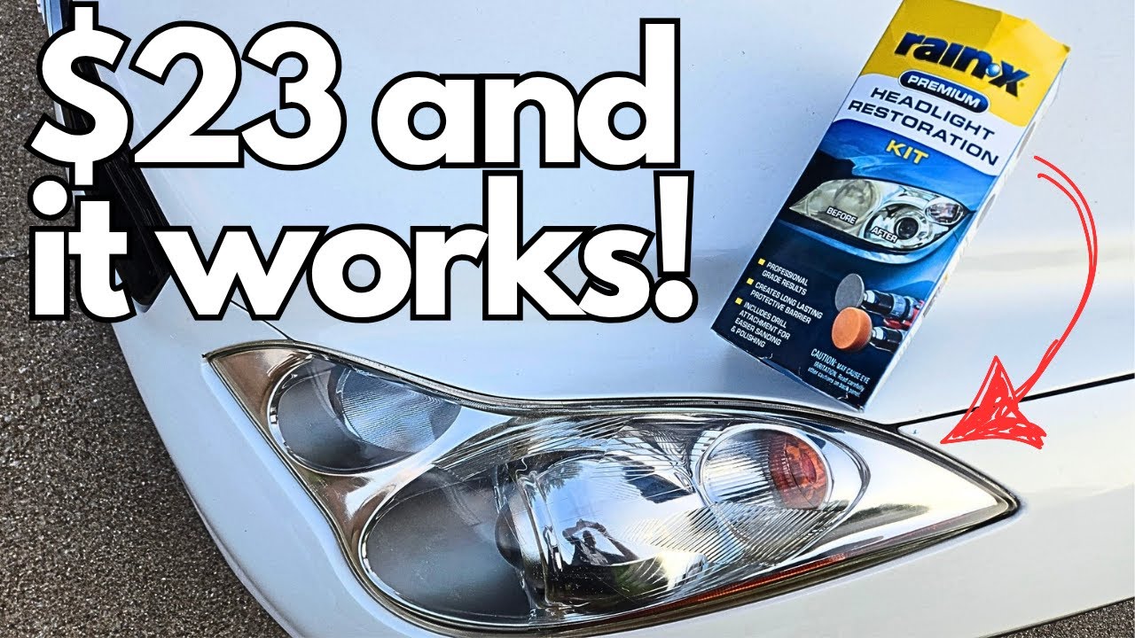 RESTORING HEADLIGHTS FOR UNDER $25: Rain-X Headlight Restoration Kit works