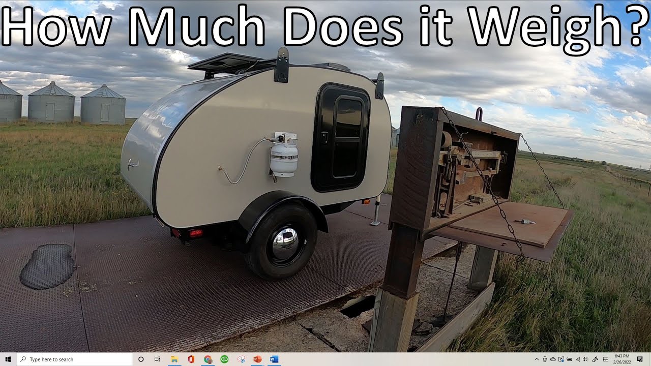 Teardrop Camper Build: All Done! How much does she weigh?- Part 22