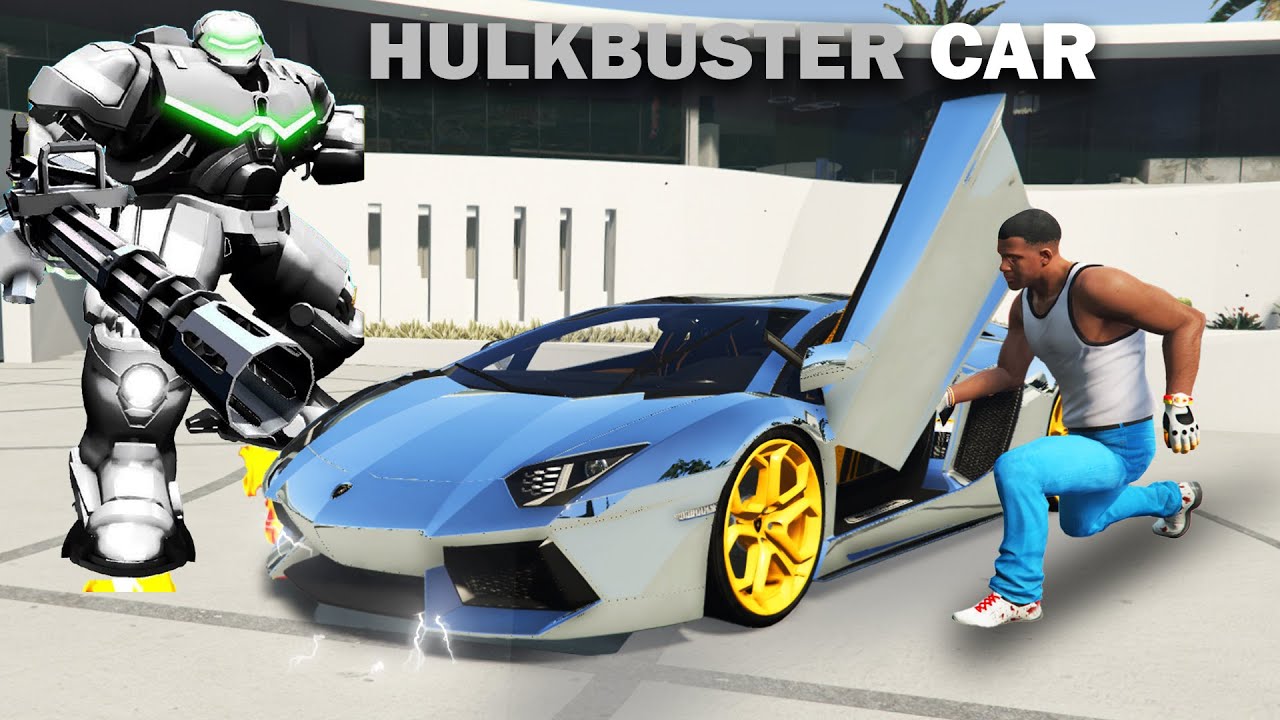 Franklin Stealing Diamond Hulkbuster Super Car in GTA 5 ! | Techerz