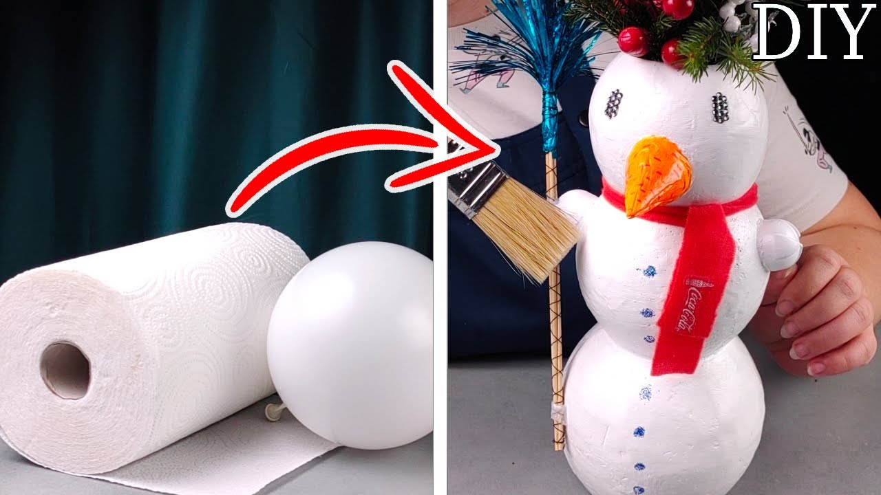 Ein winterlicher Talisman für dein Zuhause ⛄ Lass uns einen Schneemann bauen, der nicht schmilzt