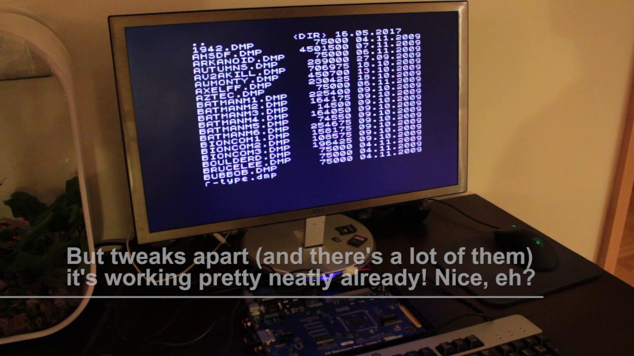 ZX Spectrum Next playing with a SID music chip