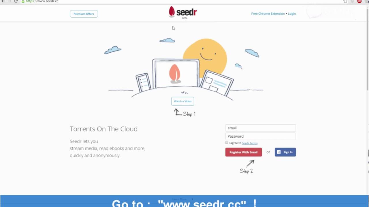 How to create new seedr account