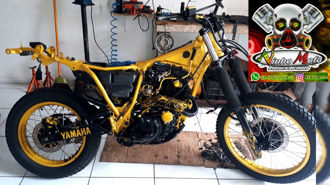 Moto XT 600 2000 Pintura Personalizado Restauração Reforma Completa Artes feito em Pintura | Ninho M