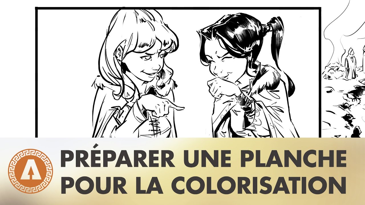 Comment préparer une planche de BD pour la colorisation sur Photoshop
