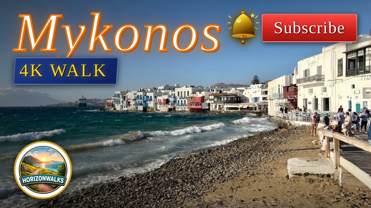 Mykonos -Chora-4k Walking tour
