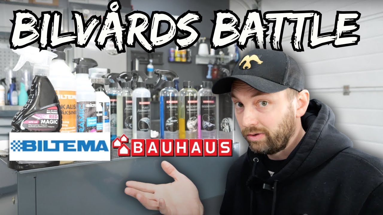 Biltema mot Bauhaus! Bäst i test Bilvård