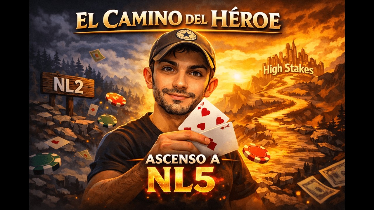EP 10 El camino del Héroe ♣️♦️ NL5 ¿Se puede subir niveles en el póker? Lo veremos.