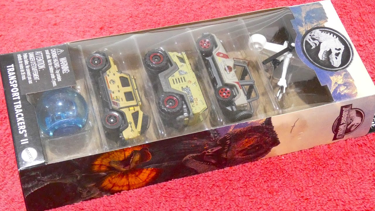 2024 Matchbox JURASSIC WORLD TRANSPORT TRACKERS II 5 Pack
