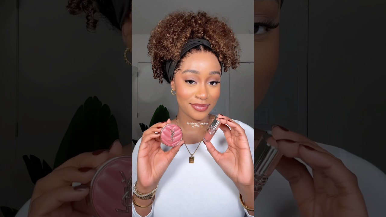 ✨ TRYING YSL BEAUTY ‘MAKE ME BLUSH’ & LIP GLOSS! #giftedbyyslbeauty