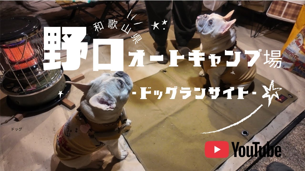 野口オートキャンプ場/ 和歌山県/ ドッグサイト/ 犬連れキャンプ