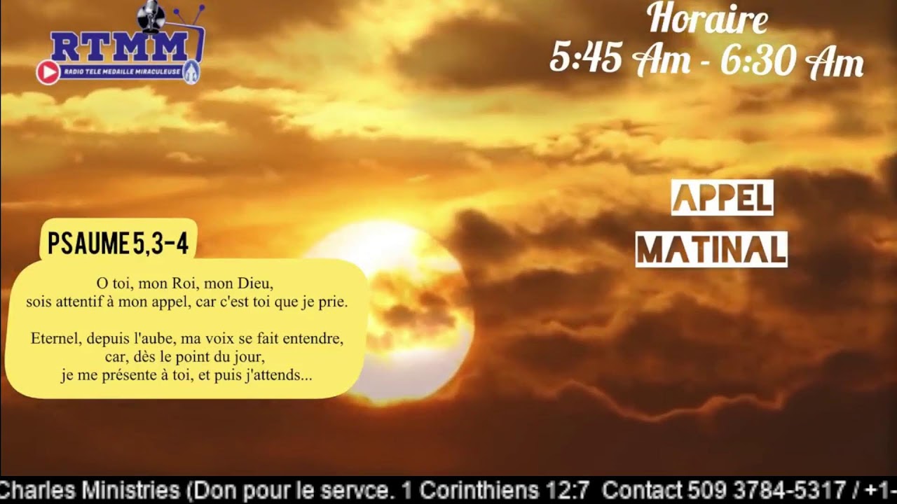 APPEL MATINAL 13/3/2026 { I DON'T HAVE ANY COPYRIGHT TO THESES SONGS]