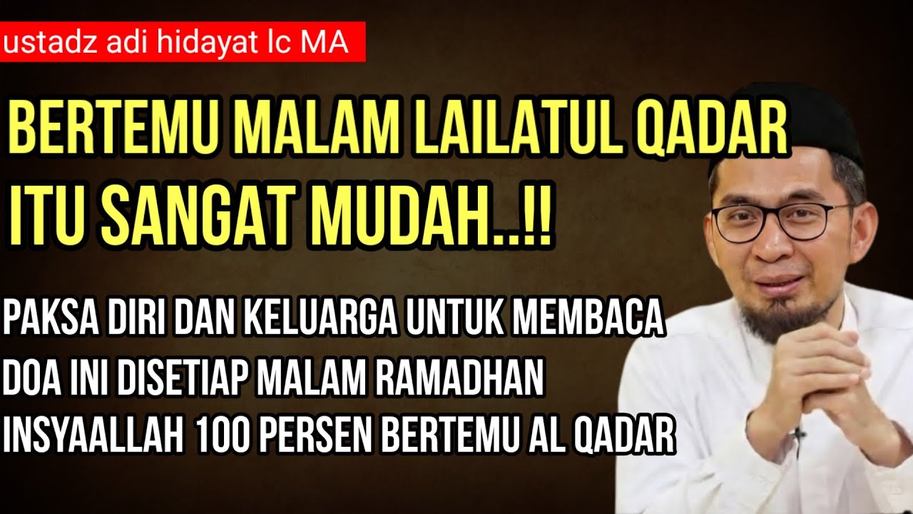 MasyaAllah‼️ Inilah Amalan Supaya Bertemu Malam Lailatul Qadar, Dijamin Bertemu InsyaAllah | Uah