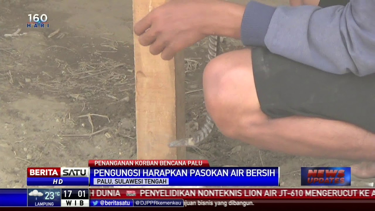Pengungsi Huntara di Petobo Keluhkan Kekurangan Air Bersih
