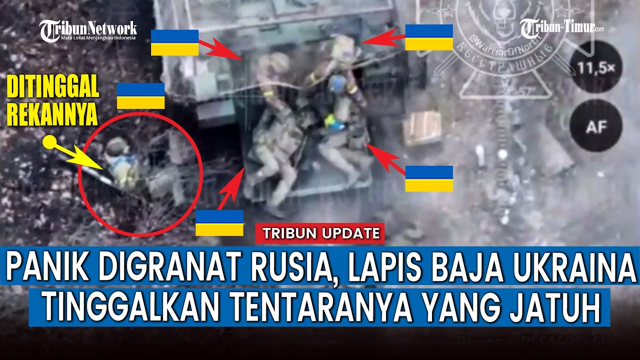 Dua Granat Rusia Jatuh di Tentara Ukraina yang Ber