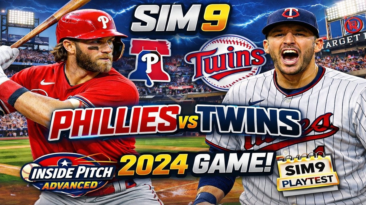 SIM9 for Inside Pitch Advanced Player's PoV: 2024 Phillies at Twins