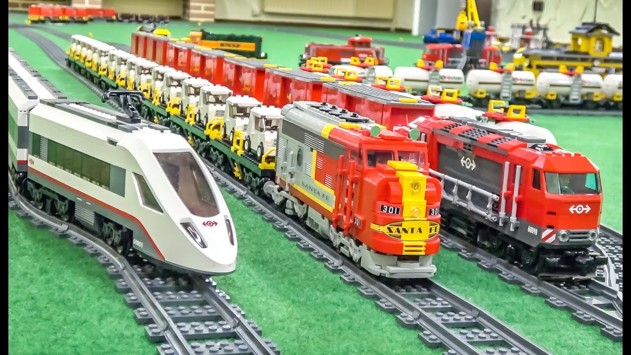 LEGO® train ACTION and CRASH COMPILATION!