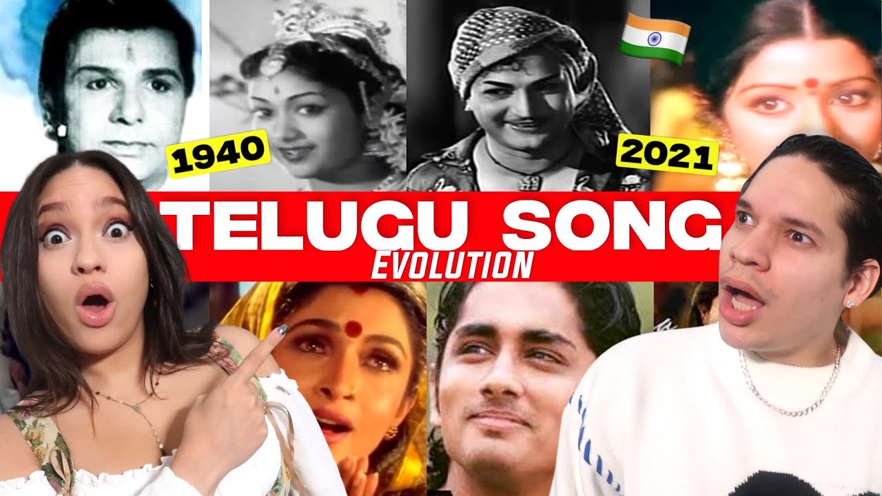 Waleska & Efra React to 'Evolution Of TELUGU FILM Songs (1950-2024)' for the first time