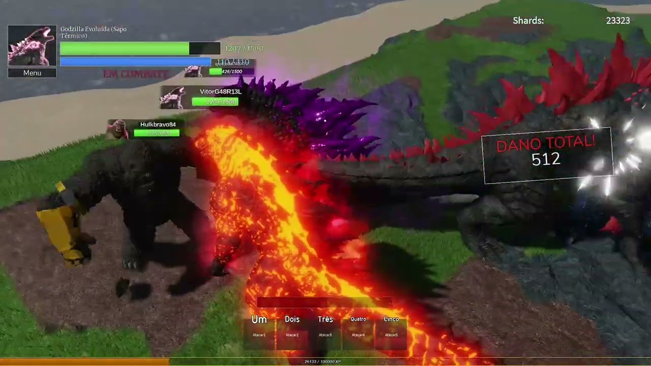 Burn Godzilla evolution vs server