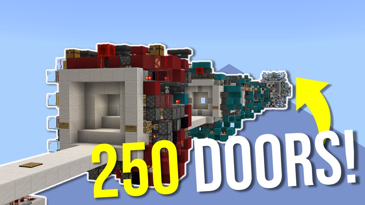 250 Doors in 750 Seconds In Minecraft Bedrock - Inspired by @ThatMumboJumbo