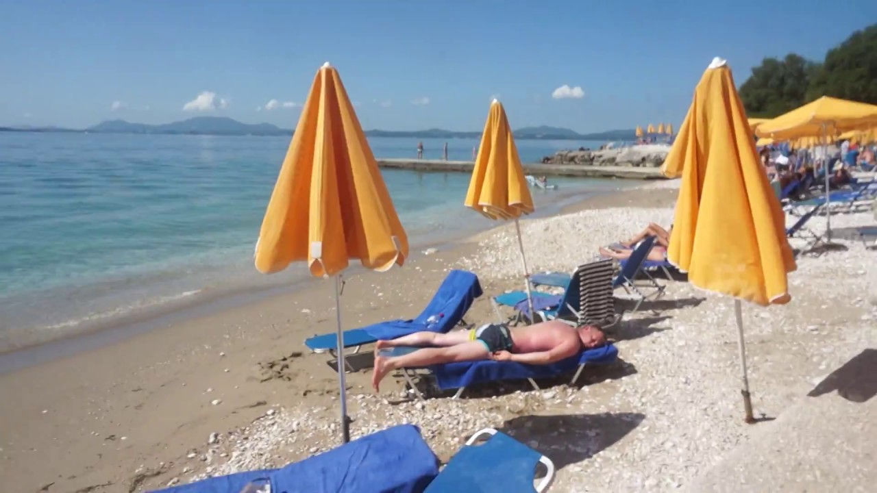 пляж отеля Sunshine Corfu Hotel & Spa beach overview