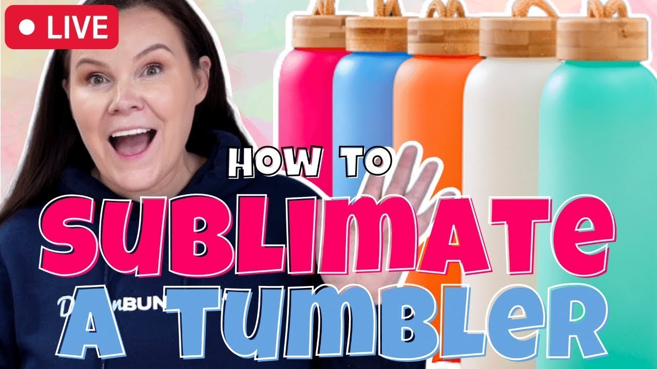 🥤 Have FUN - Learn How To Sublimate A Glass Tumbler with Crystal!