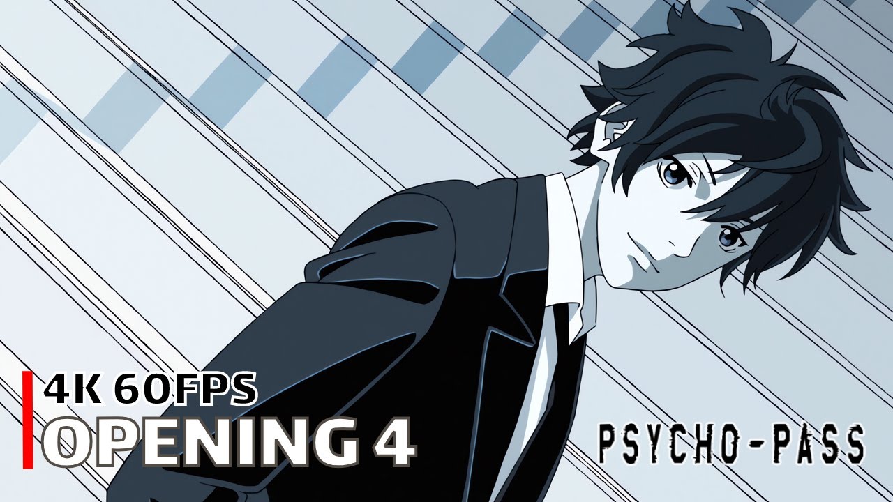 Psycho-Pass - Opening 4 【Q-vism】 4K 60FPS Creditless | CC