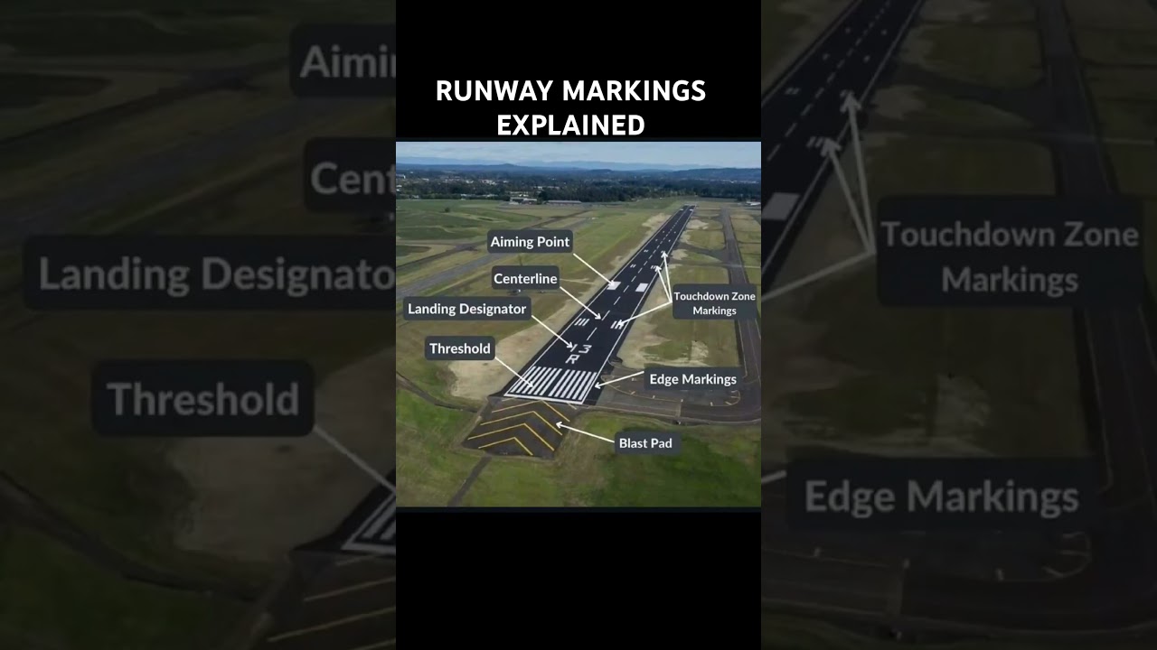 Runway Markings Explained ✈️ | Threshold, Centerline, Aiming Point & More 