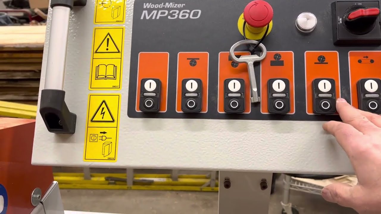 Timber Frame Shop - Woodmizer MP360 4-side planer walk through