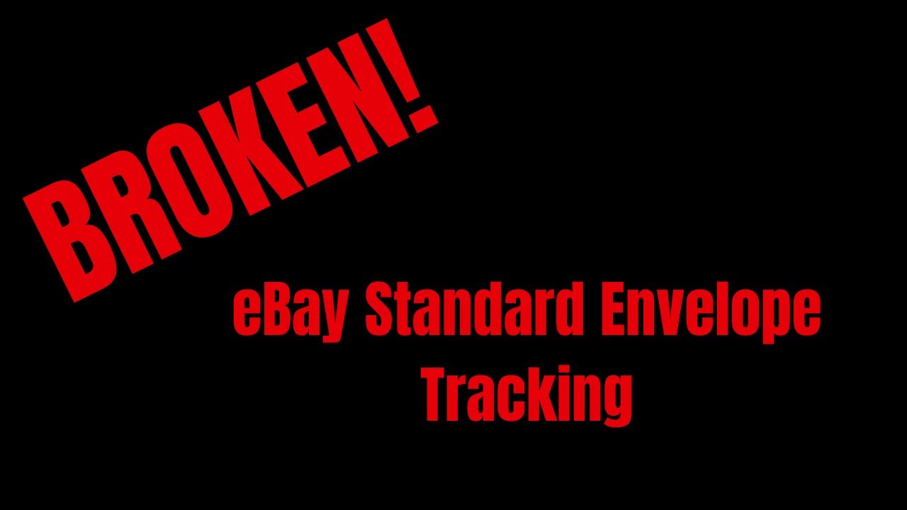 eBay Standard Envelope Tracking BROKEN Here is The FIX!
