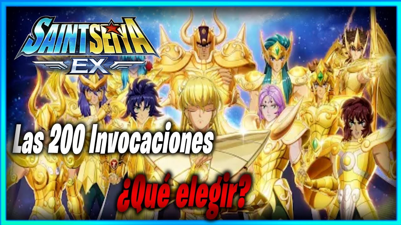 Las 200 Invocaciones o 20 Multis | Saint Seiya EX 