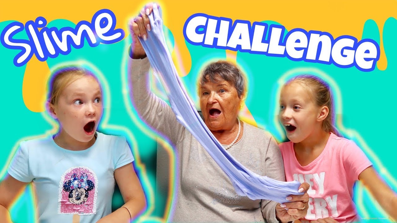 Учим ПРАБАБУШКУ делать СЛАЙМ/БАБУЛЯ В ШОКЕ /SLIME CHALLENGE
