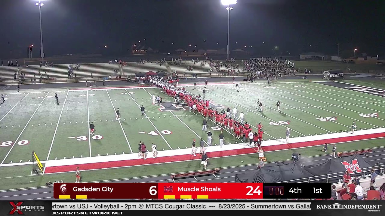 Muscle Shoals vs Gadsden City HS Football | AL HS Football Presented By Bank Independent