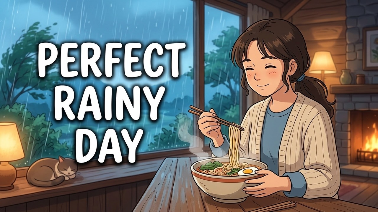 Rainy Day at the Cozy Cottage  Cooking Noodles & Listening to the Wind 🍜🌧️ Slow Living ASMR