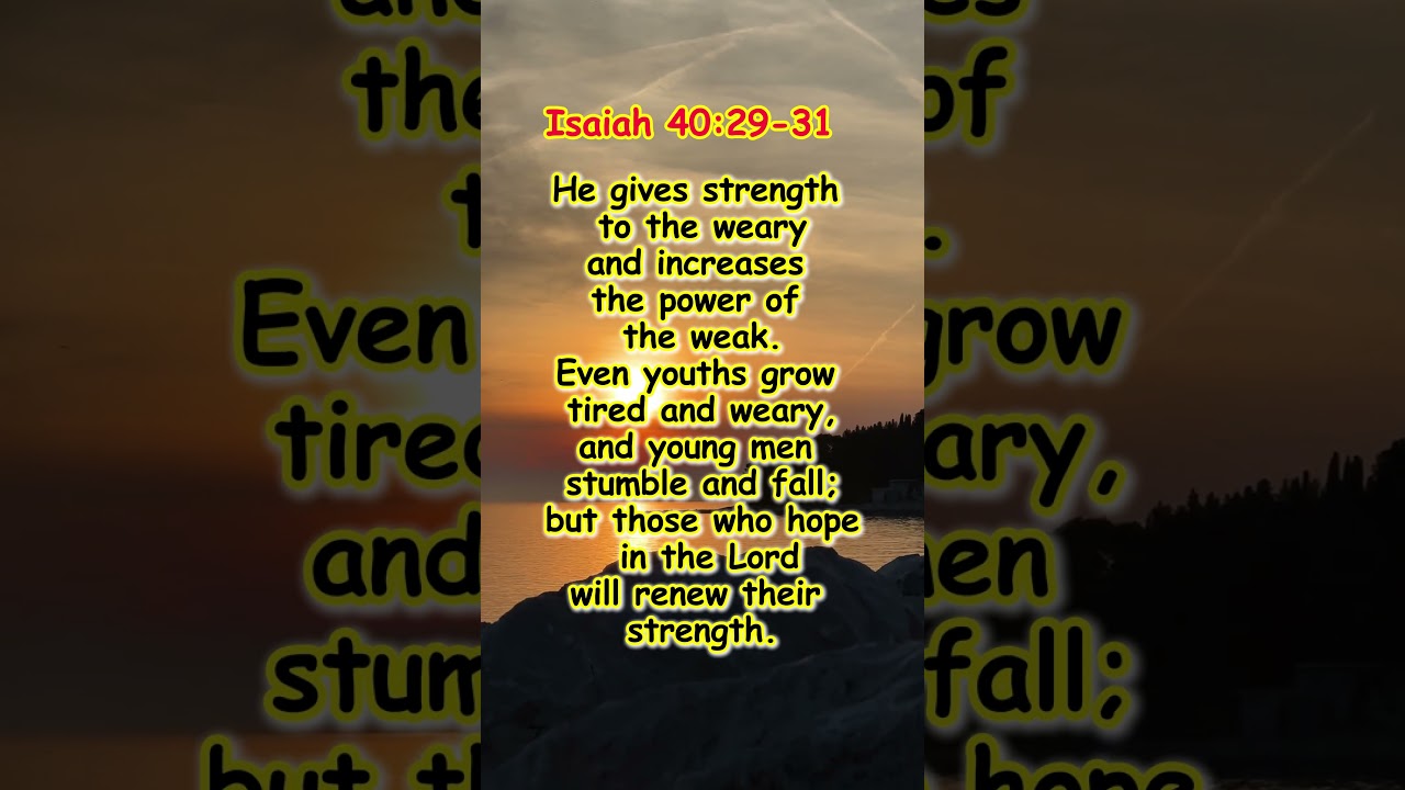 Isaiah 40:29-31