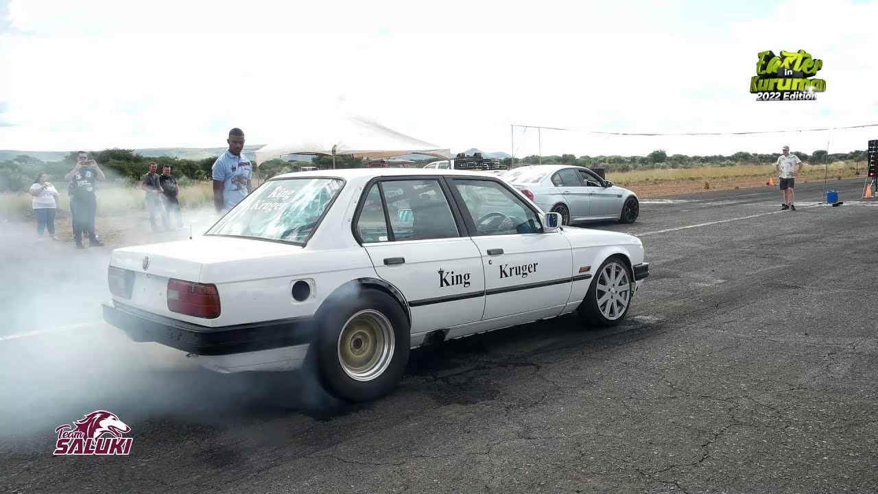 Austin Kruger racing his V8 E30 | EASTER IN KURUMAN DAY 1 | Racing, Spinning, Drifting, Stance