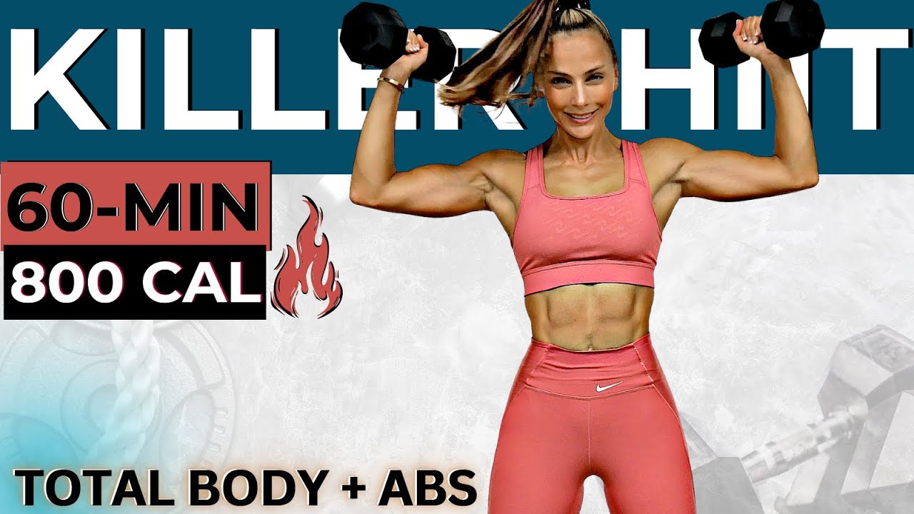60-МИНУТНАЯ HIIT-ТРЕНИРОВКА ДЛЯ СЖИВЛЕНИЯ ЖИРА (полная потеря веса, сжигание жира, наращивание су...