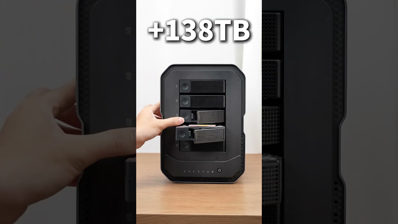 Max Storage: 198TB5 HDDs + 6 SSD combo #orico #cloudstorage #techtok #storagesolutions #tech #nas