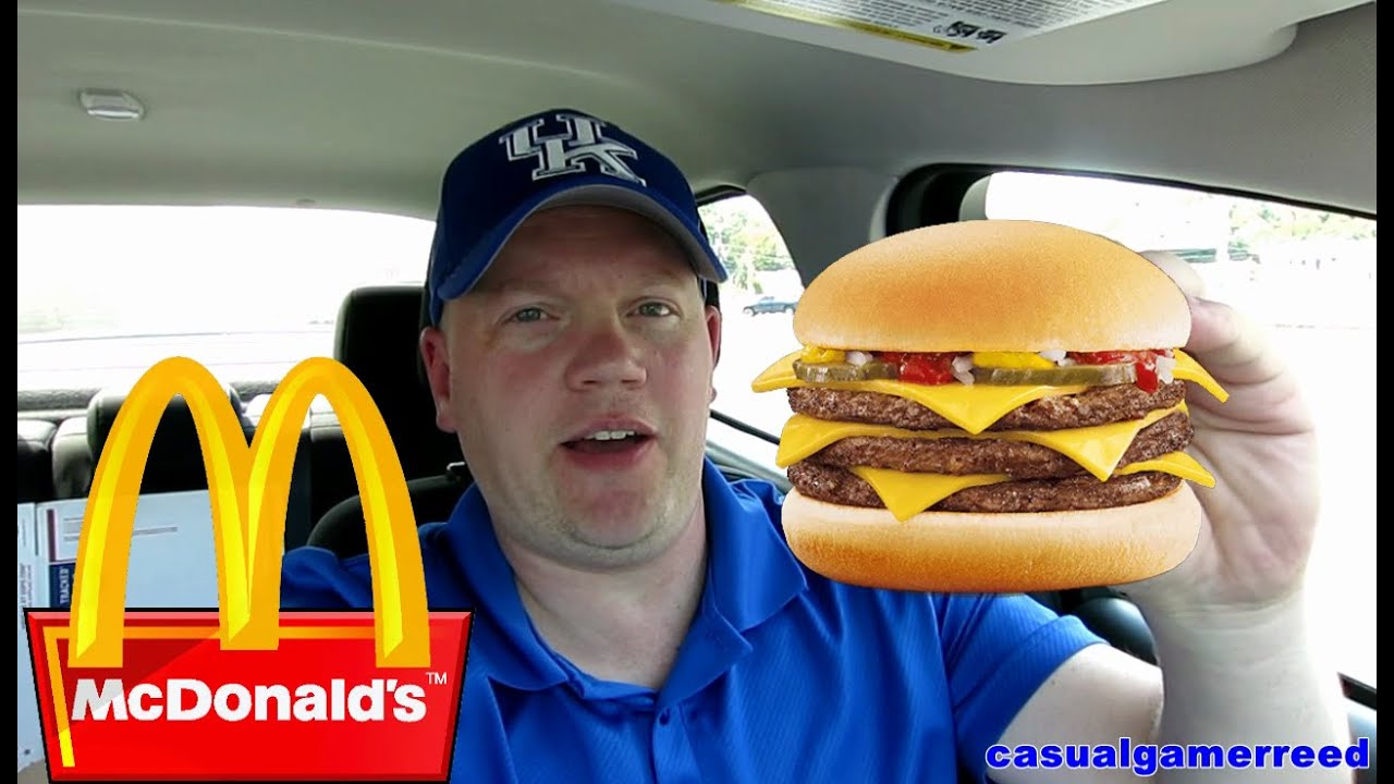 Reed Reviews Mcdonald's Beefy Triple Cheeseburger