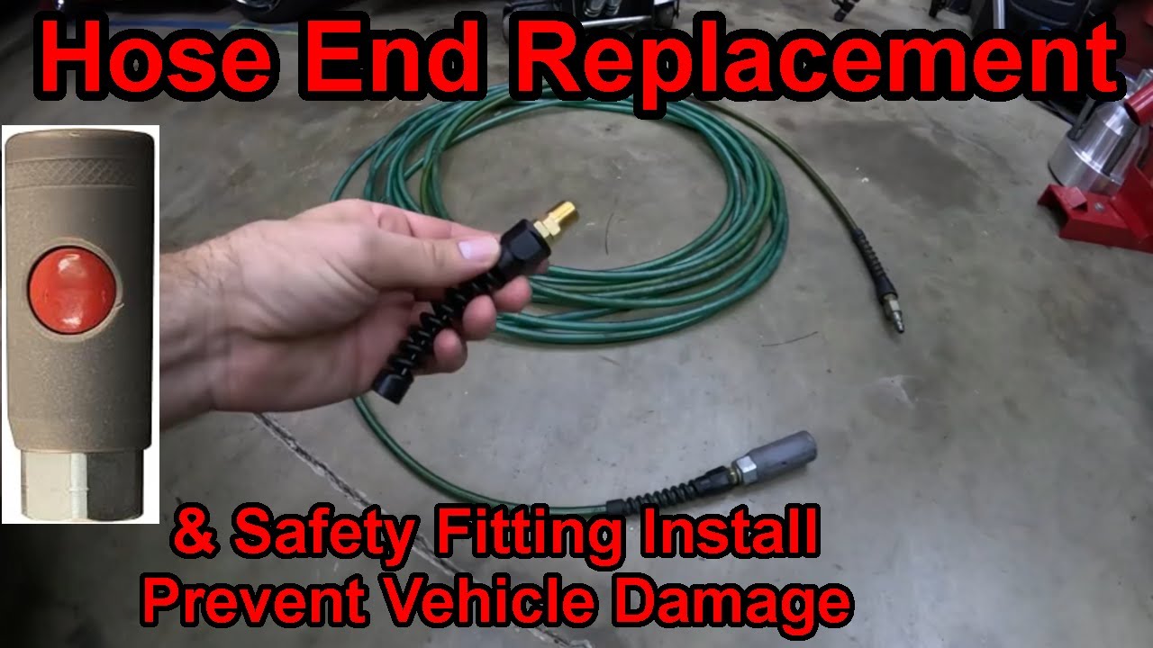 How to Repair a Leaking Shop Air Hose + Safety Coupler Demo (M Style Fittings)