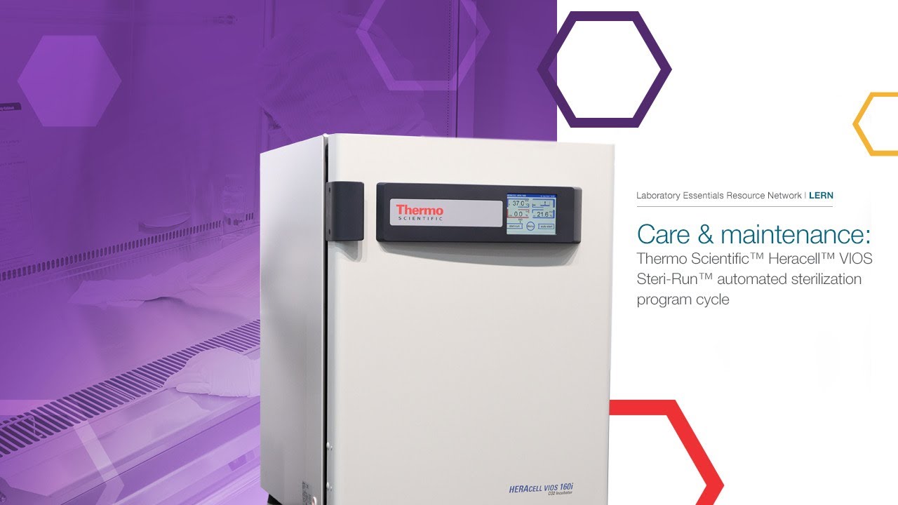Care & maintenance: Thermo Scientific Heracell VIOS Steri-Run™ automated sterilization program cycle