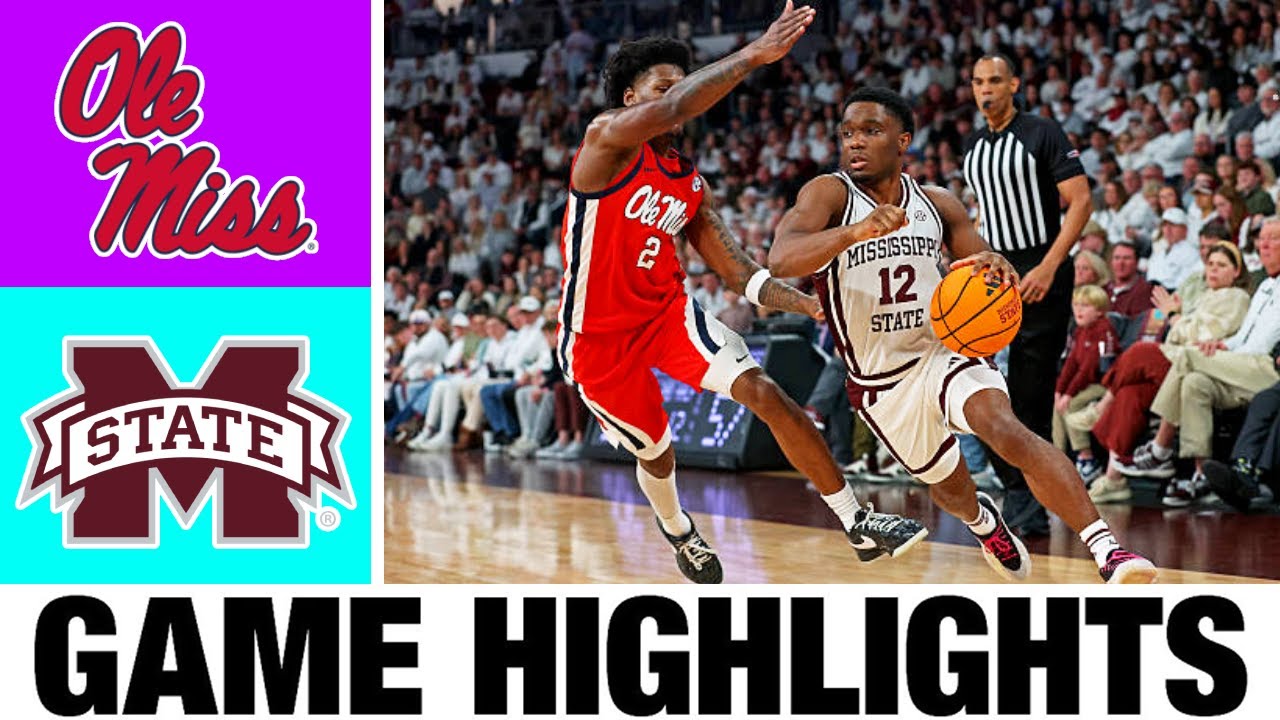 Ole Miss vs Mississippi State Highlights | Men's Basketball | College Basketball 2025